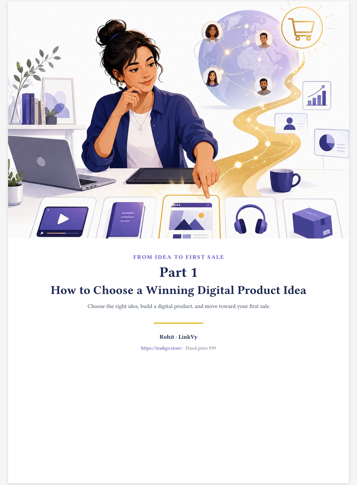 Idea Se First Sale Tak — Part 1: Apna Winning Digital Product Idea Kaise Choose Karein.